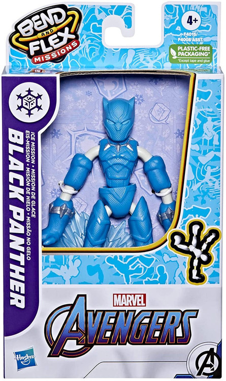 Marvel Spider-Man Bend Flex Missions Black Panther 6 Action Figure