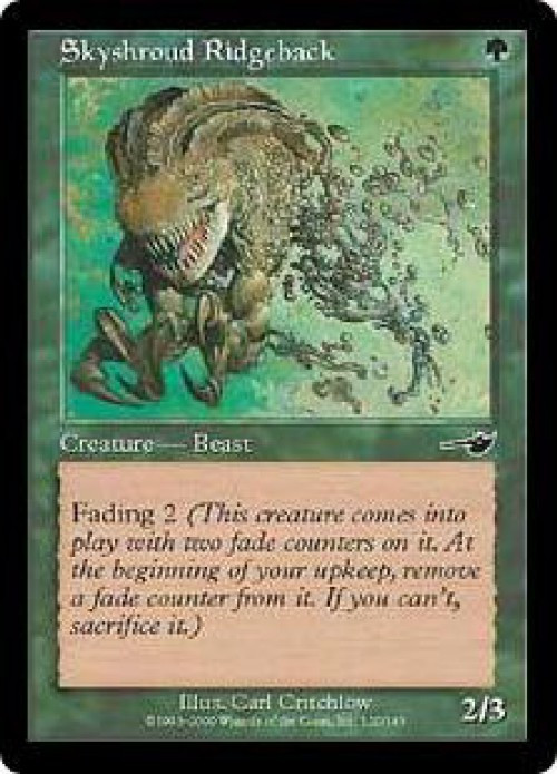 Magic The Gathering Nemesis Single Card Common Skyshroud Ridgeback 120 ...