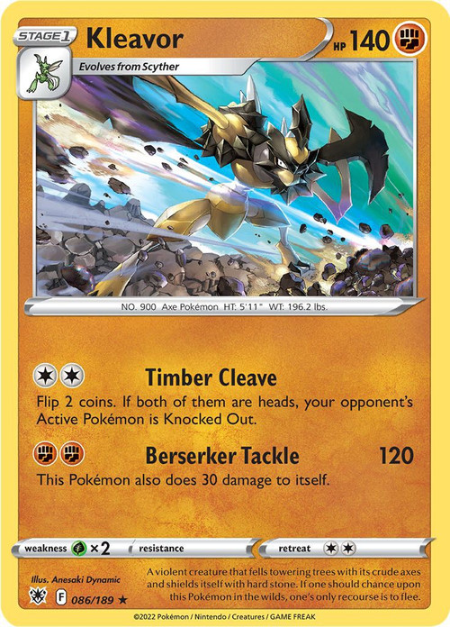Pokemon Trading Card Game Sword Shield Astral Radiance Single Card Rare  Holo Kleavor 86 - ToyWiz