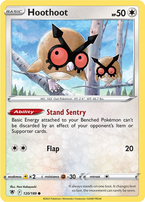owl pokemon card Noctowl - 115/142 - Stellar Crown Retreat Cost Pokemon Trading Card Game Sword