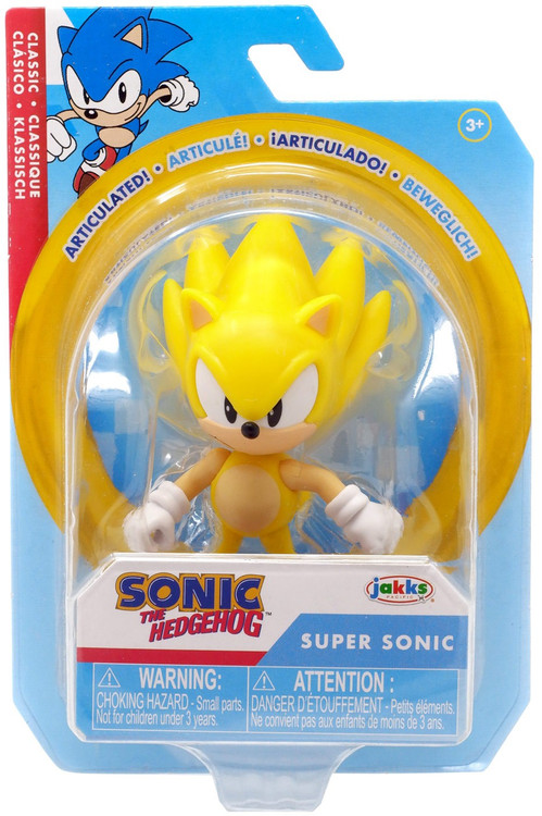 Sonic the Hedgehog 2 Movie Series 4-inch Action Figure Super Sonic with  Master Emerald