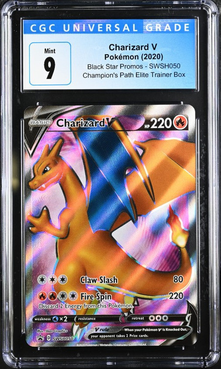 pokemon champion's path charizard v promo card TCG: Champion #050 PSA 10 T'z Toys & Games Its powerful Incinerate attack inflicts 90 damage Charizard V #SWSH050 Prices |