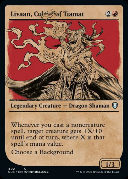 mtg tiamat commander deck Magic The Gathering Trading Card Game Legends Dungeons Dragons Battle For Baldurs Gate Single Card Uncommon Livaan, Cultist of 402 Showcase EDH (Commander) deck Tiamat | Adventures in the