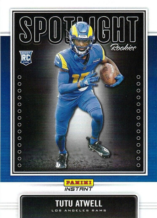 2021 Tutu Atwell Nfl Draft Night Pick No. 57 Panini Instant Rams