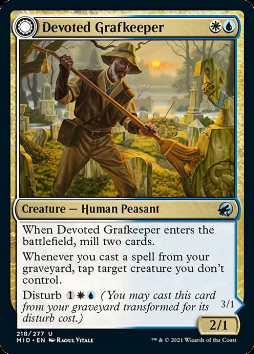 mtg cards with disturb Distracting Geist // Clever Distraction [Innistrad: Crimson Vow] Enchant creature.At the beginning of your upkeep Kindly Ancestor // Ancestor's Embrace