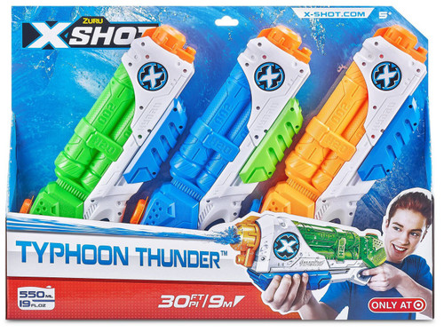 X-Shot Typhoon Thunder Exclusive Water Blaster 3-Pack