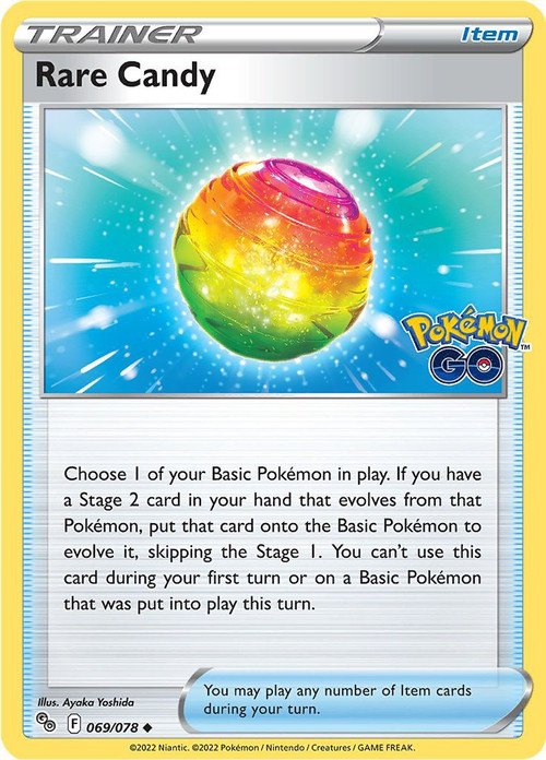 Pokemon Trading Card Game Pokemon GO Single Card Uncommon Rare Candy 69 -  ToyWiz