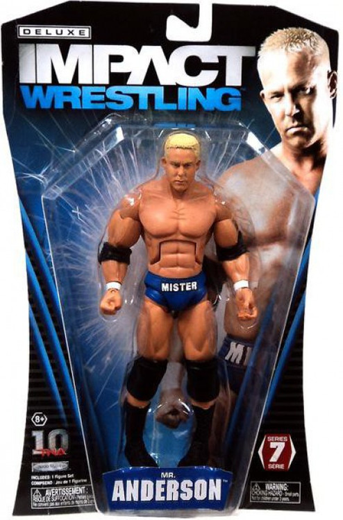 TNA Wrestling Deluxe Impact Series 7 Mr. Anderson Action Figure [Damaged  Package]