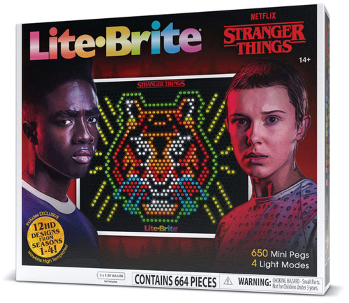 Lite Brite Stranger Things Hawkins High Exclusive Set 664 Pieces