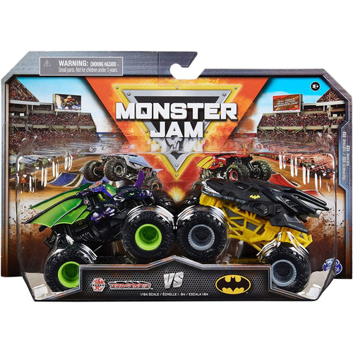 Monster Jam Bakugan / DC Series 19 Dragonoid vs Batman Diecast Car 2-Pack