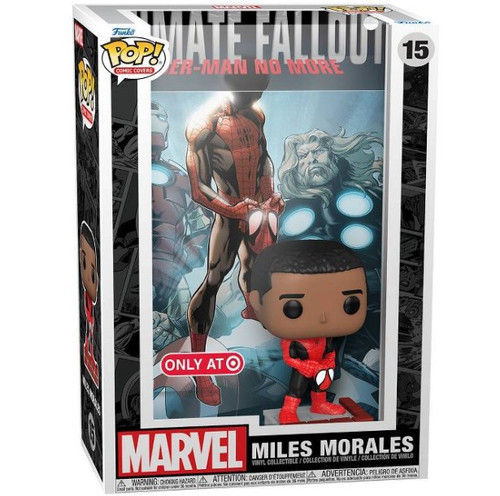 Funko Marvel POP Comic Covers Miles Morales Exclusive Vinyl Figure 15  Ultime Fallout, Spider-Man No More - ToyWiz