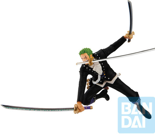  Banpresto - One Piece Roronoa Zoro Manga Dimensions Grandista  Figure : Toys & Games