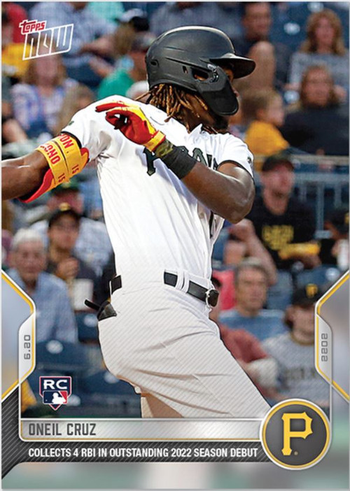 MLB 2022 NOW Baseball Single Card Oneil Cruz Exclusive 377 Rookie - ToyWiz