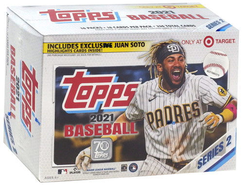 MLB Topps 2021 Series 2 Baseball Trading Card MEGA Box 16 Packs