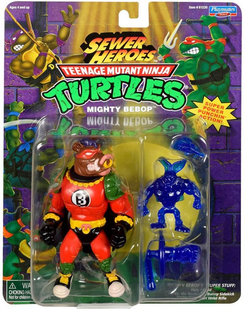 Teenage Mutant Ninja Turtles Sewer Heroes Mighty Bebop Exclusive Action  Figure [The Muscle-Bound Mutant Menace]