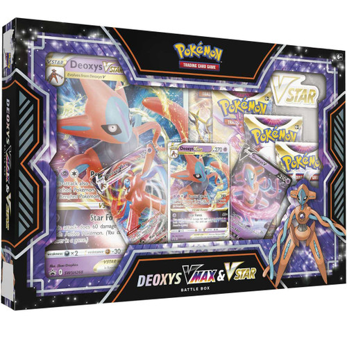 Pokemon Trading Card Game Sword Shield Deoxys VMAX VSTAR Battle Box 4  Booster Packs, Promo Card, 2 Etched Promo Cards, Oversize Card More Pokemon  USA - ToyWiz