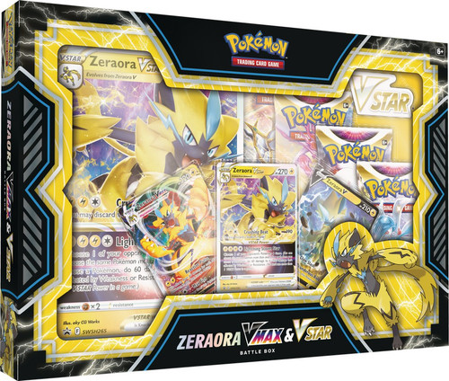 Pokemon Sword Shield Zeraora VMAX VSTAR Battle Box 4 Booster