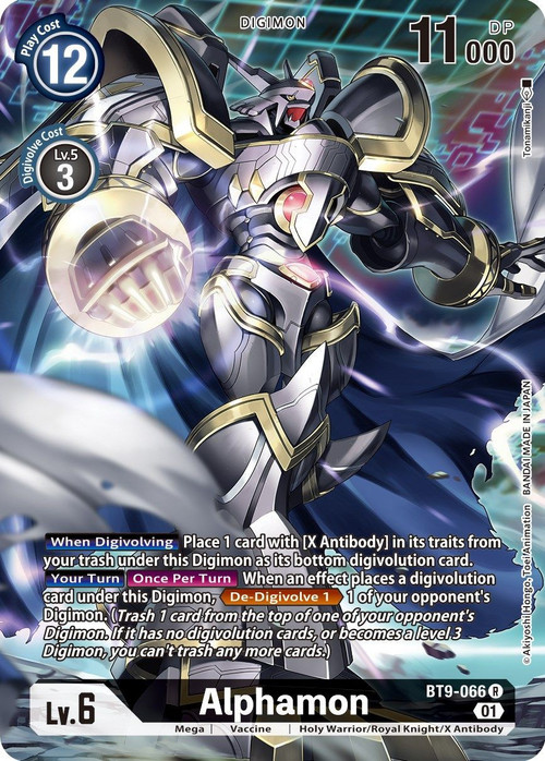 Digimon X-Record Single Card Rare Alphamon BT9-066 Alternate