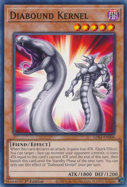 Yugioh Cards YU-GI-OH! Diabound Kernel Card - LDS3-EN008 Common 1st ...