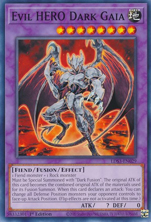 YuGiOh Legendary Duelists Season 3 Single Card Common Evil HERO Dark Gaia LDS3-EN029 - ToyWiz YuGiOh Legendary Duelists Season 3 Single Card Common Evil HERO Dark Gaia LDS3-EN029 - ToyWiz