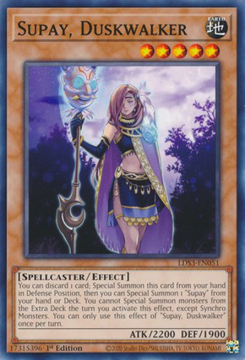 yugioh lds3 card list YuGiOh Legendary Duelists Season 3 Single Card Common Supay, Duskwalker LDS3-EN051