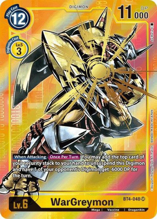 digimon bt4 card list game TCG singles  BAN-TYO TCG DIGIMON CARD GAME BOOSTER GREAT
