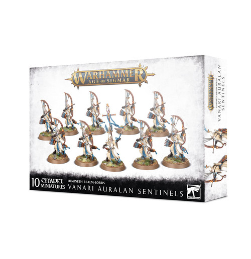 Figurines Warhammer Lumineth Real Lords Sentinels - Peintes Et Assemblées