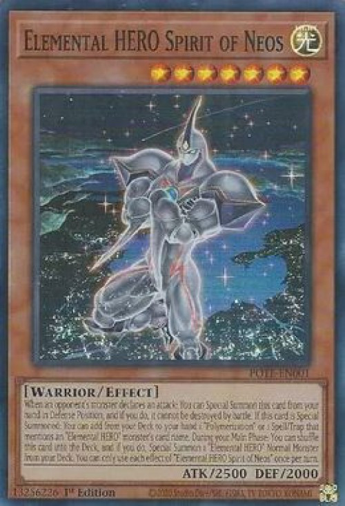 YuGiOh Power of the Elements Single Card Super Rare Elemental HERO