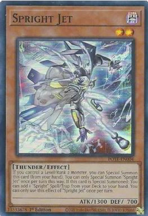 YuGiOh Power of the Elements Single Card Super Rare Spright Jet