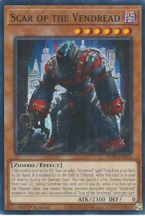 YuGiOh Power of the Elements Single Card Common Scar of the Vendread POTE-EN024 - ToyWiz YuGiOh Power of the Elements Single Card Common Scar of the Vendread POTE-EN024 - ToyWiz
