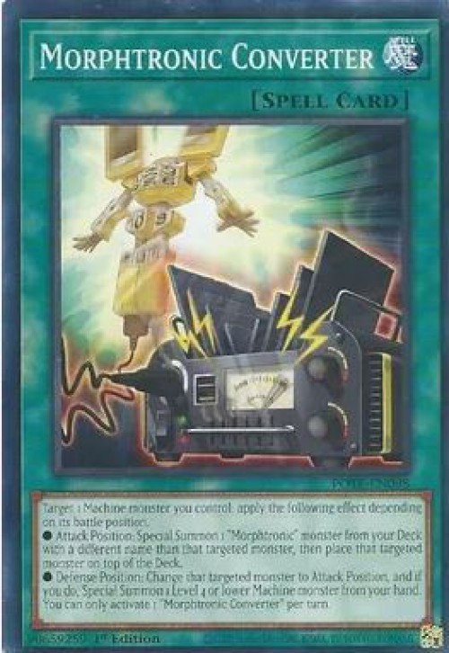 YuGiOh Power of the Elements Single Card Common Morphtronic Converter POTEEN098 ToyWiz