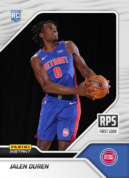 : 2022-23 PANINI NBA HOOPS ARRIVING NOW #13 JALEN DUREN DETROIT  PISTONS BASKETBALL NBA : Collectibles & Fine Art