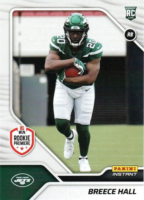 FB62) 2022 Prizm BREECE HALL RC #317 Silver New York Jets