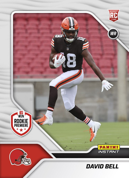 2022 XR David Bell Auto Color Match RC #49. CLEVELAND BROWNS Rookie