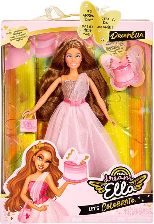 MGA Entertainment Dream Ella Color Change Surprise Fairies, Yasmin Pink Fashion Doll with 7+ Surprises Including Outfit, Castle Play Pretend Gift for MGA\u2019s Dream Ella Colour Change Surprise Fairies - Collectable Toy for Kids  - Unbox a 29cm Doll \u0026 7 Plus Surprises - Includes Wig, Skirt, Boots \u0026 More