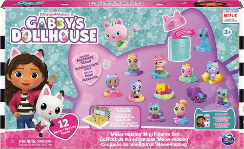 Gabby's Dollhouse Meow-Mazing Exclusive Mini Figure 12-Pack Set [Rainbow]