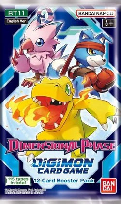 bt11 booster box Digimon Card Game Background Symphony of Might DIMENSIONAL PHASE (BT11) 1-Player Pre-Release