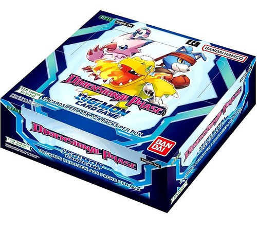 Digimon Trading Card Game Dimensional Phase Booster Box BT-11 ENGLISH, 24 Packs Bandai - ToyWiz Digimon Trading Card Game Dimensional Phase Booster Box BT-11 ENGLISH, 24 Packs Bandai - ToyWiz