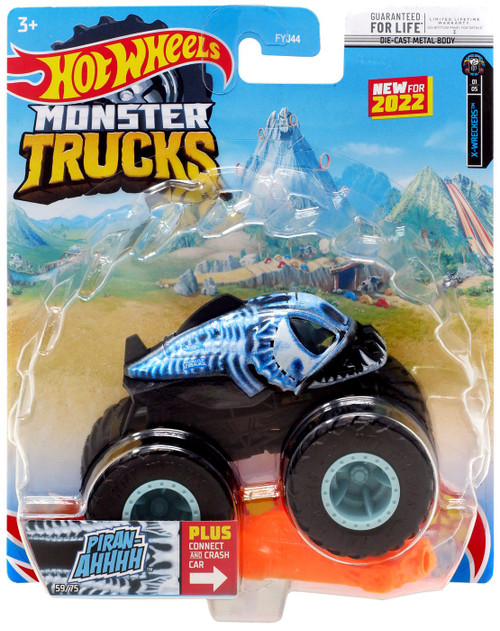 Hot Wheels Monster Trucks Hotweiler, Giant wheels, including connect and  crash car