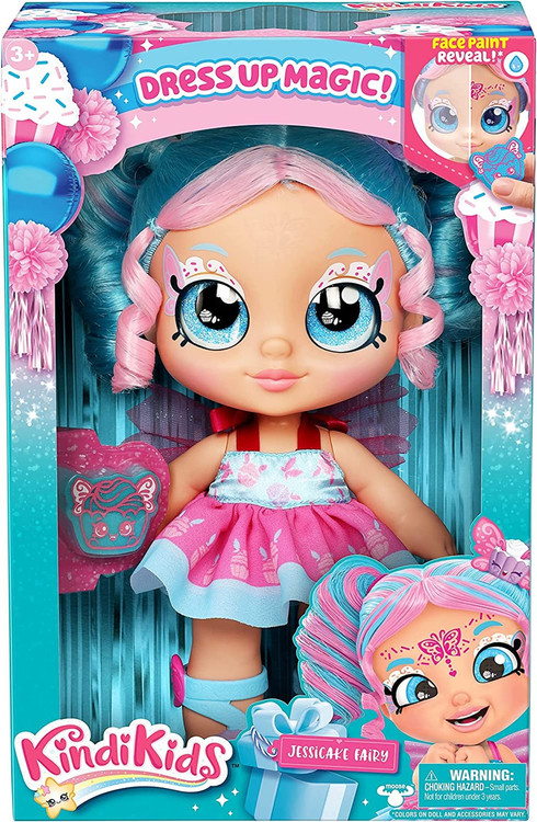 fairy doll dress up Paloma Light Blue Drop Waist Denim Dress – Frillu main image 0