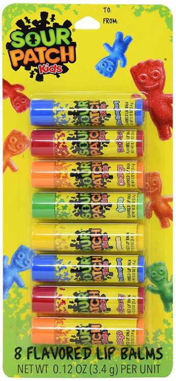 Sour Patch Kids Sour Patch Kids Lip Balm 8-Pack Centric Beauty - ToyWiz