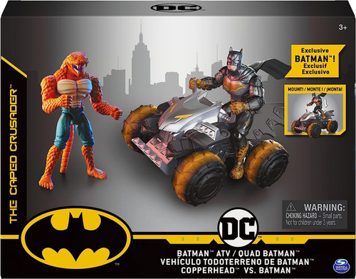 DC Batman The Caped Crusader Batman ATV 4 Action Figure Set Batman Vs.  Copperhead Spin Master - ToyWiz