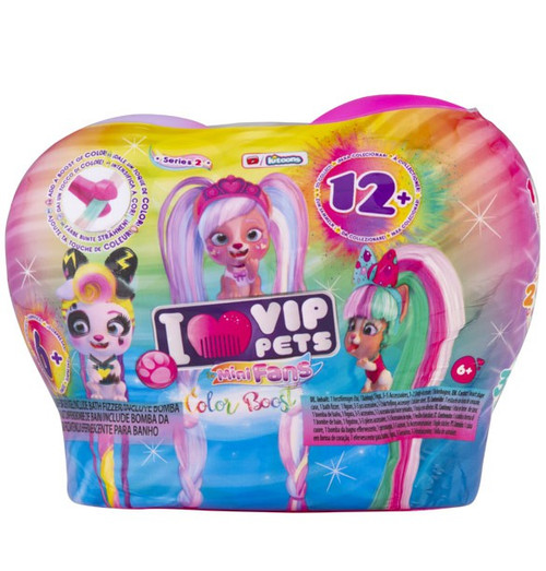 VIP Pets Surprise Hair Reveal Doll Series 2 Color Boost Mini Fans Mystery  2-Pack IMC Toys - ToyWiz