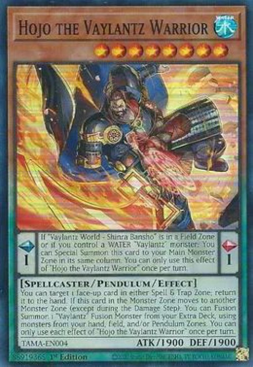 ヴァトス YuGiOh Tactical Masters Single Card Super Rare Hojo the Vaylantz