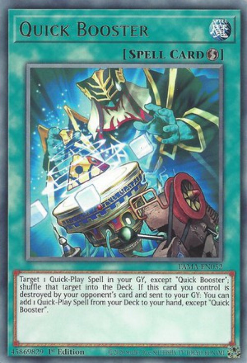 YuGiOh Tactical Masters Single Card Rare Quick Booster TAMA-EN052 - ToyWiz YuGiOh Tactical Masters Single Card Rare Quick Booster TAMA-EN052 - ToyWiz