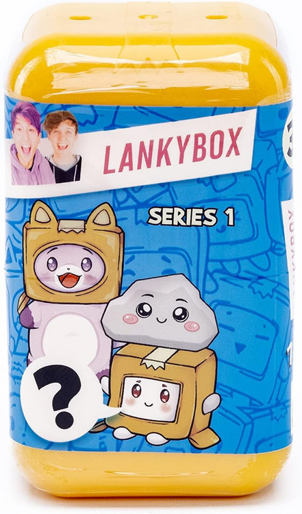 LankyBox Series 1 GIANT Mystery Box 2 Figures, 1 Plush, 1 Squishy, 1 Pop-It  Fidget Toy Boxy Case, Canny with Pop-Out Sticky 3 Stickers Bonkers Toy Co.  - ToyWiz