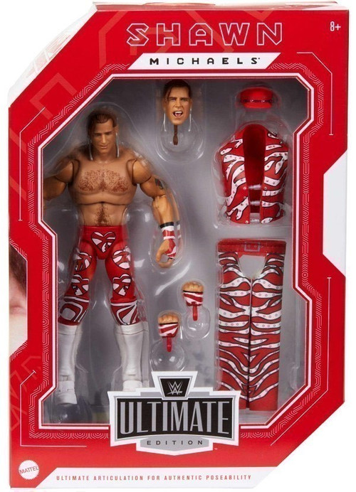 Mattel WWE Figuras de acción | WWE Shawn Michaels Ultimate Edition Fan  TakeOver Figura coleccionable con accesorios | Regalos para niños y