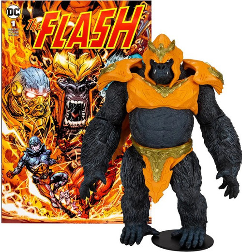 DC Comics Batman Ninja - Action Figure Gorilla Grodd 15 Cm Con Mantello In Tessuto E Movimenti Di Battaglia - Da 4 Anni - 2