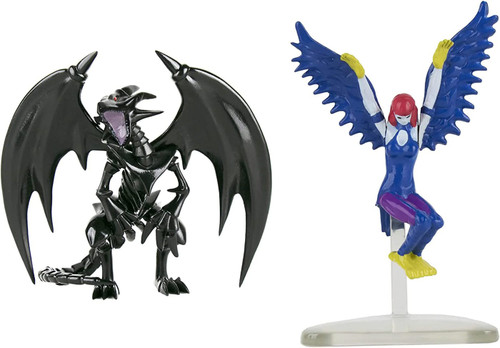 YuGiOh Red-Eyes Black Dragon Harpie Lady 3.75 Figure 2-Pack Super