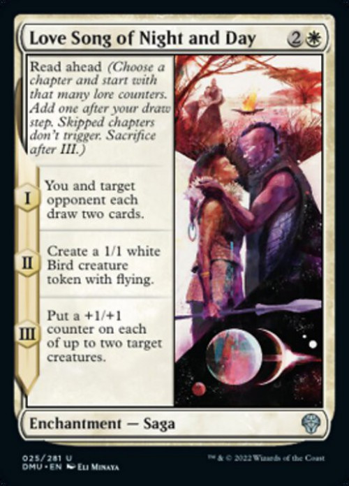 mtg love card Garfield Event Choose one Love you more than magic